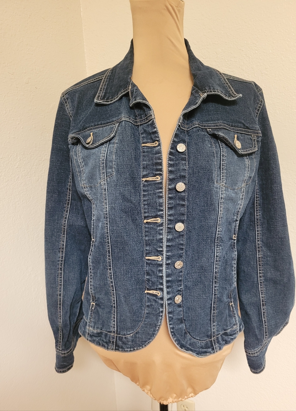 AMI Blue Denim Jacket - Women's Jean Coat